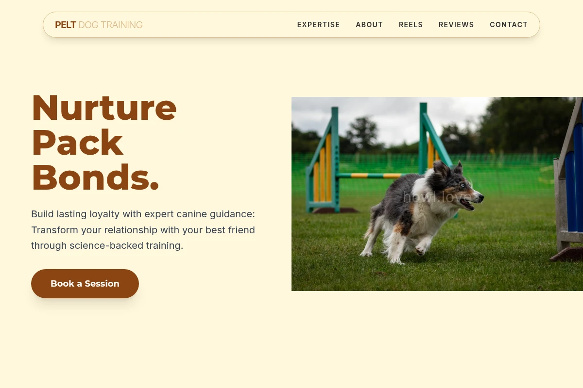 Pelt Dog Training