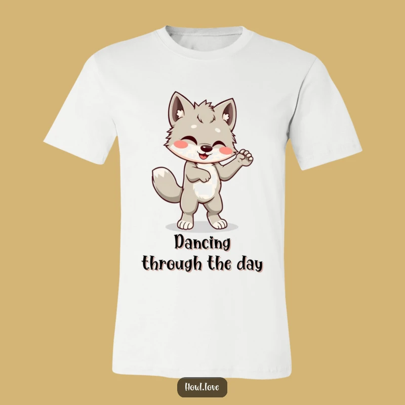 Funny Dancing Wolf Cub T-Shirt: Unleash Your Inner Dancer